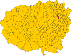 Map of comune of Serralunga d'Alba (province of Cuneo, region Piedmont, Italy)